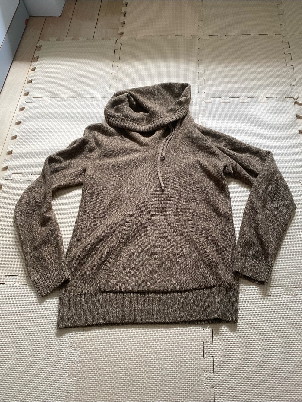 LRL Lauren Ralph Lauren Drawstring Funnel Neck Sweater Size Small S Preppy